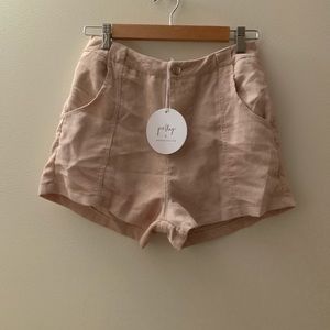 Tan shorts (please excuse the wrinkles)